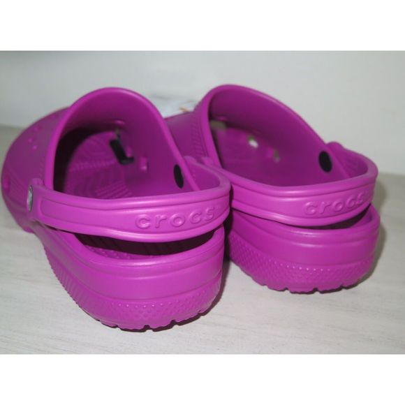 Crocs 10001-6SV Men's Sz 8 Women's Sz 10 Fuchsia Fun Classic Clogs - Picture 6 of 9